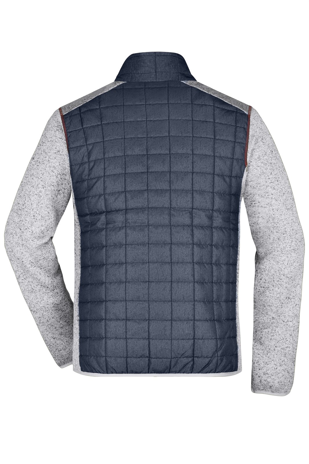 Jacke Herren Grau – Men's Knitted Hybrid Jacket, Detailansicht