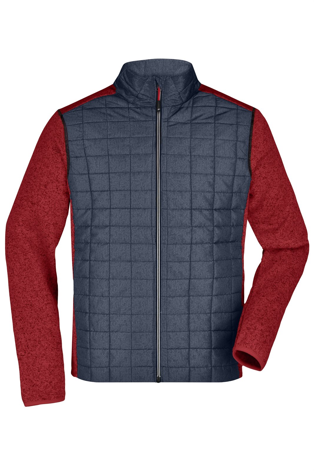 Jacke Herren Rot/Grau – Men's Knitted Hybrid Jacket