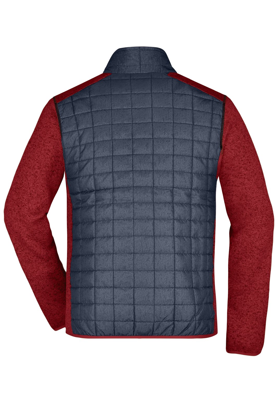 Jacke Herren Rot/Grau – Men's Knitted Hybrid Jacket, Detailansicht
