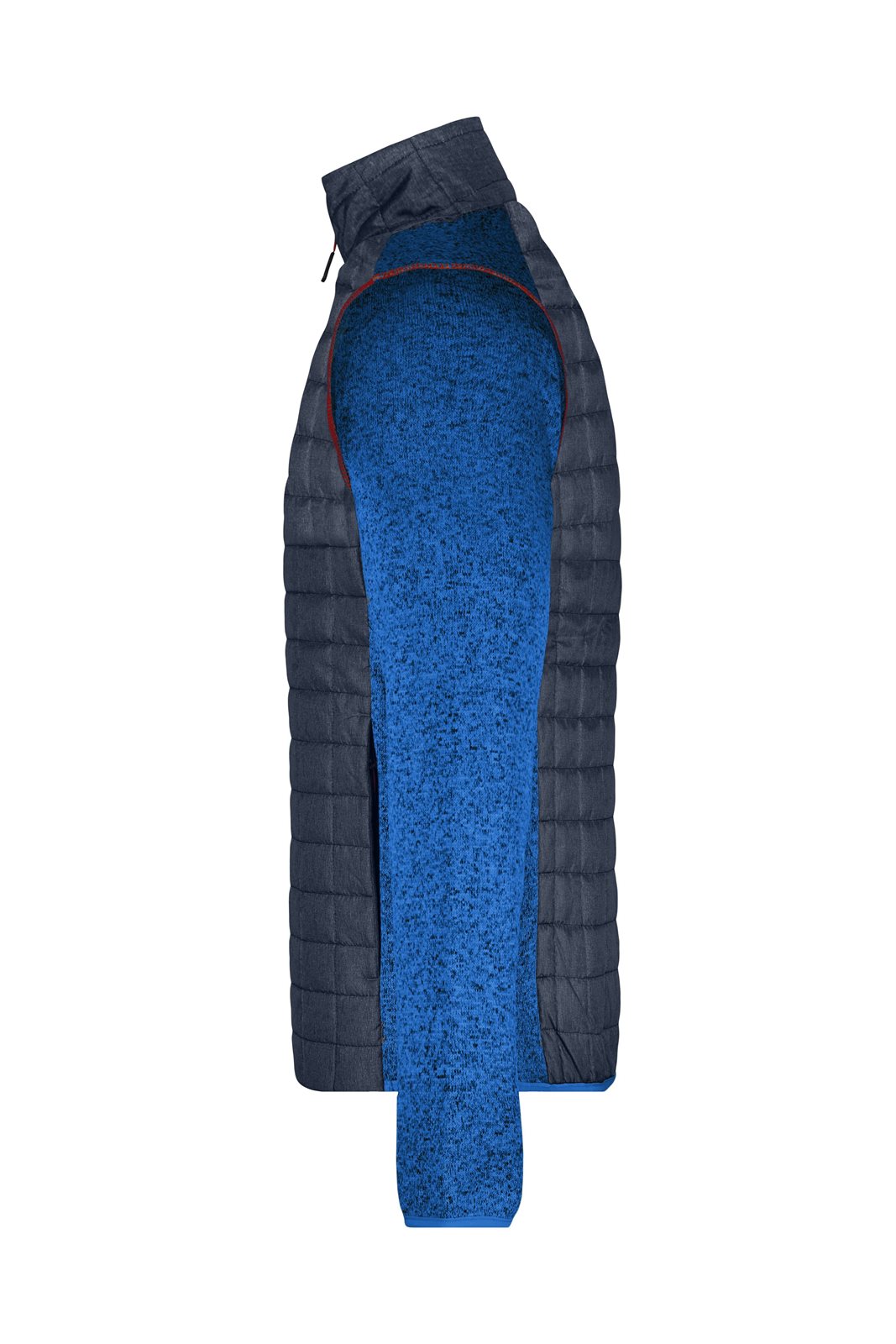 Jacke Herren Grau/Blau – Men's Knitted Hybrid Jacket, Detailansicht