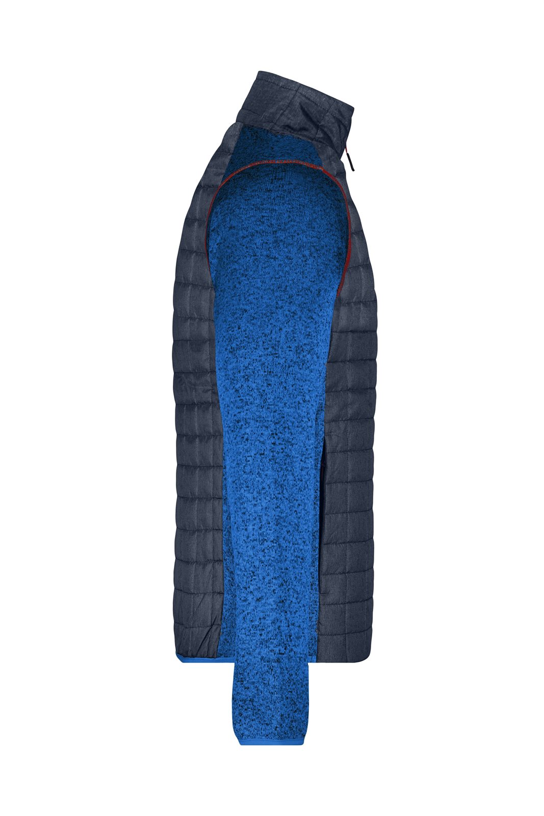 Jacke Herren Grau/Blau – Men's Knitted Hybrid Jacket, Detailansicht