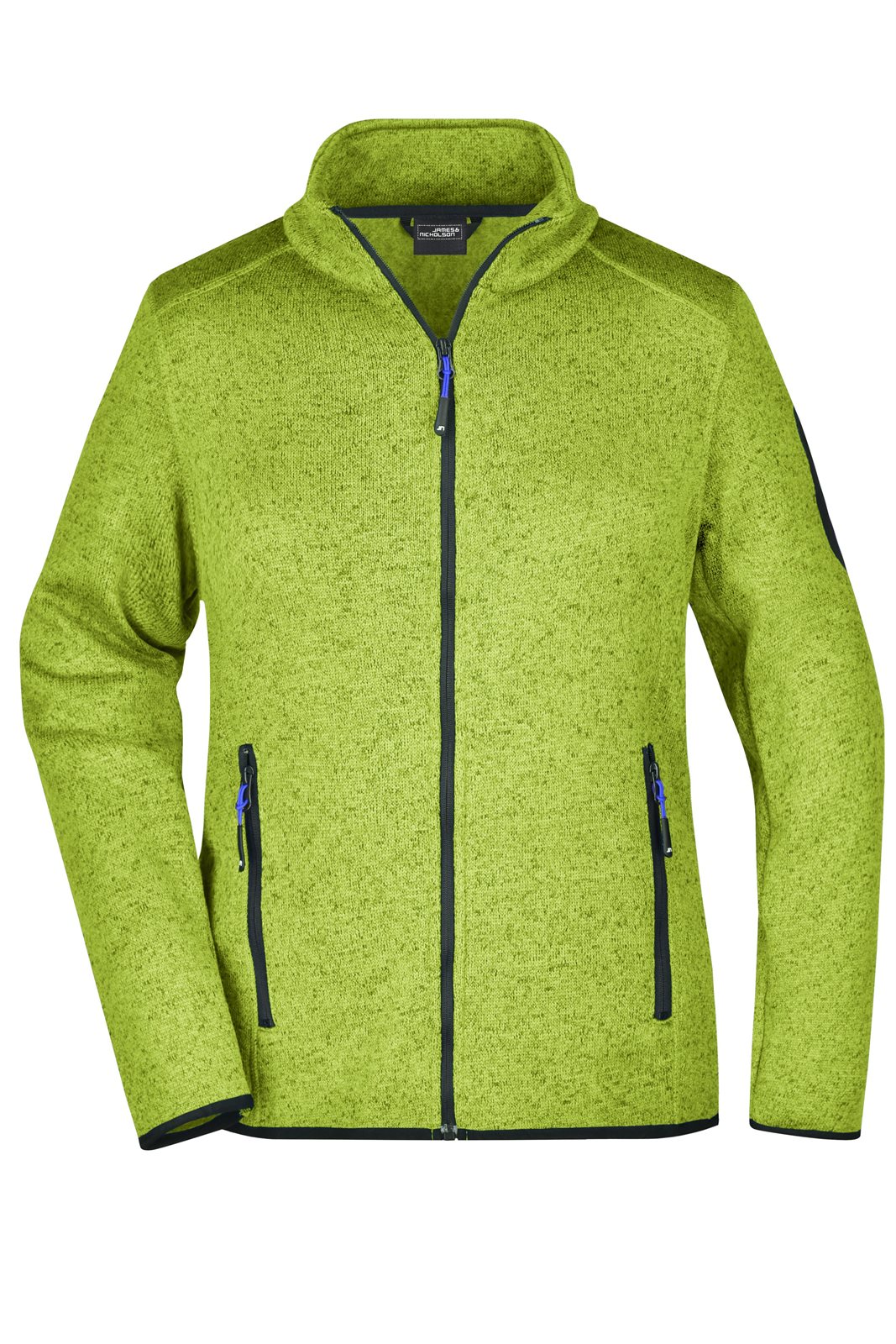 Jacke Damen Grün/Blau – Ladies' Knitted Fleece Jacket