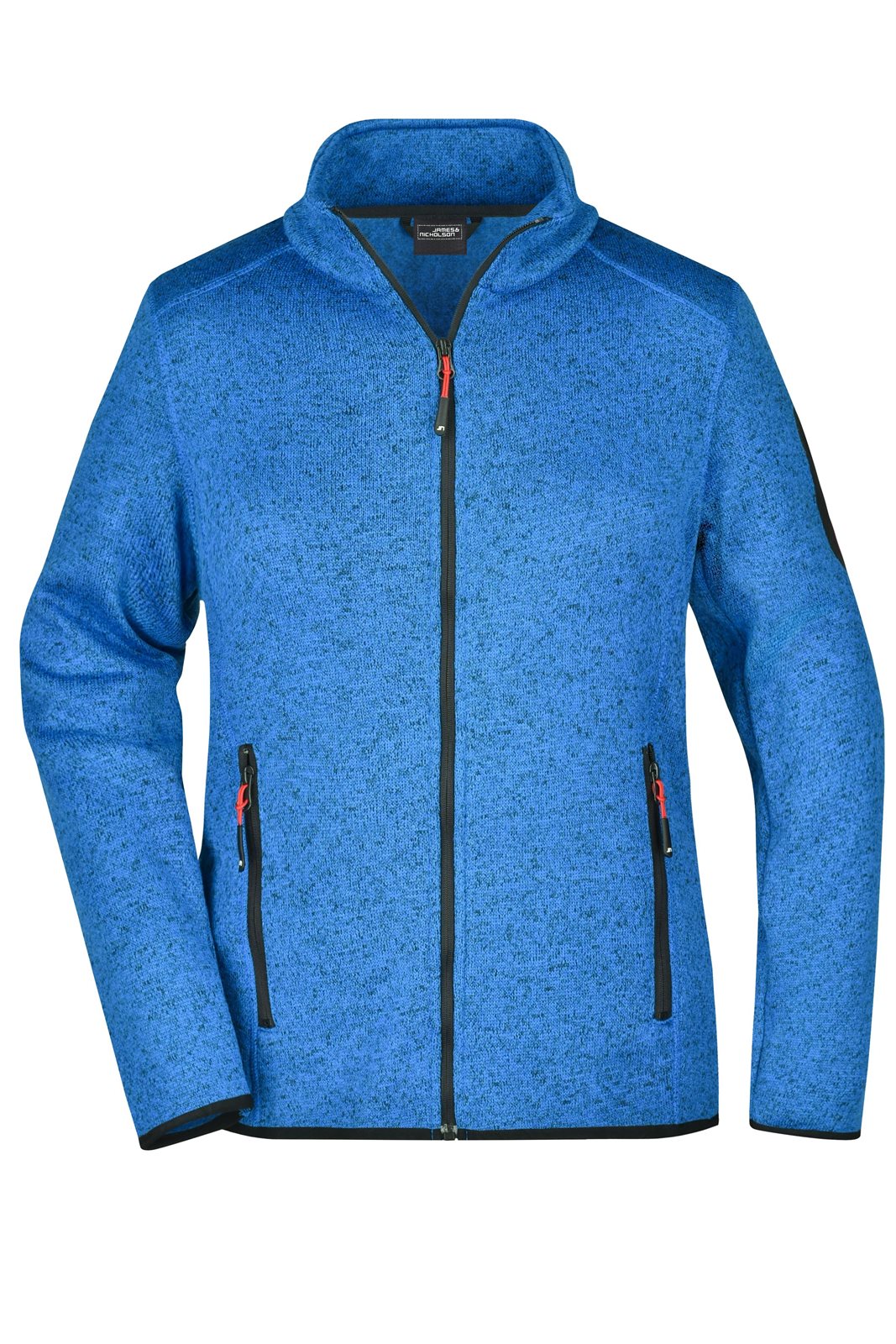 Jacke Damen Blau/Rot – Ladies' Knitted Fleece Jacket