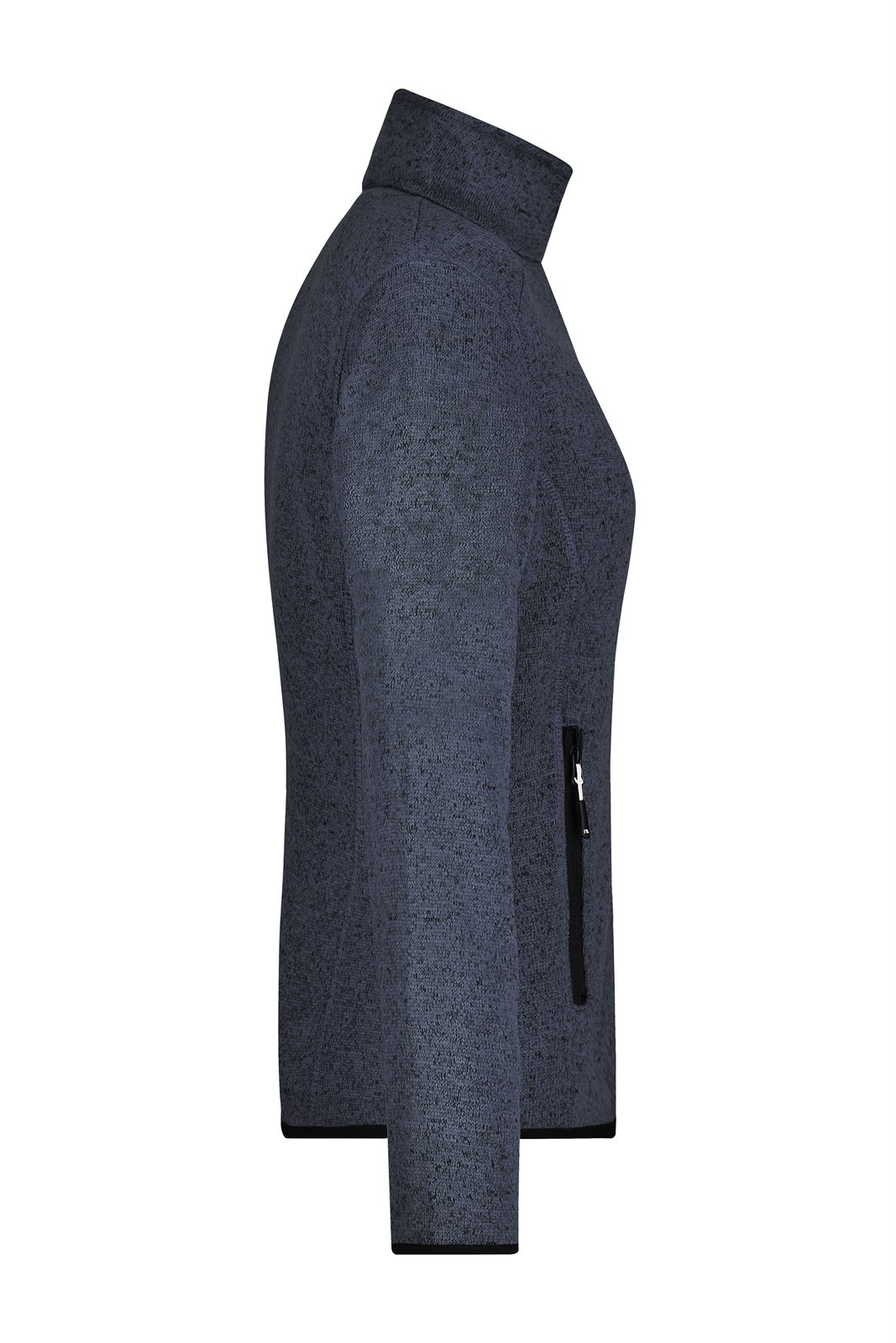 Jacke Damen Grau – Ladies' Knitted Fleece Jacket, Detailansicht