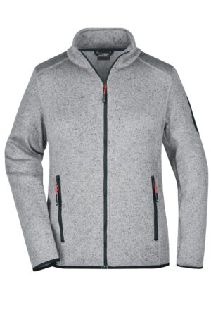 Jacke Damen Grau – Ladies' Knitted Fleece Jacket