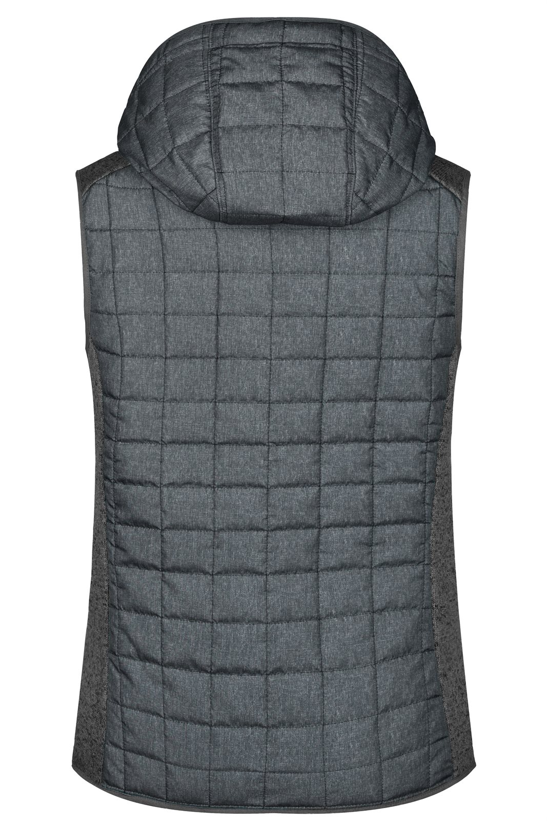 Weste Damen Grau – Ladies' Knitted Hybrid Vest, Detailansicht
