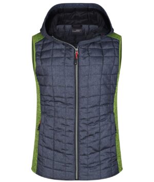 Weste Damen Grau – Ladies' Knitted Hybrid Vest