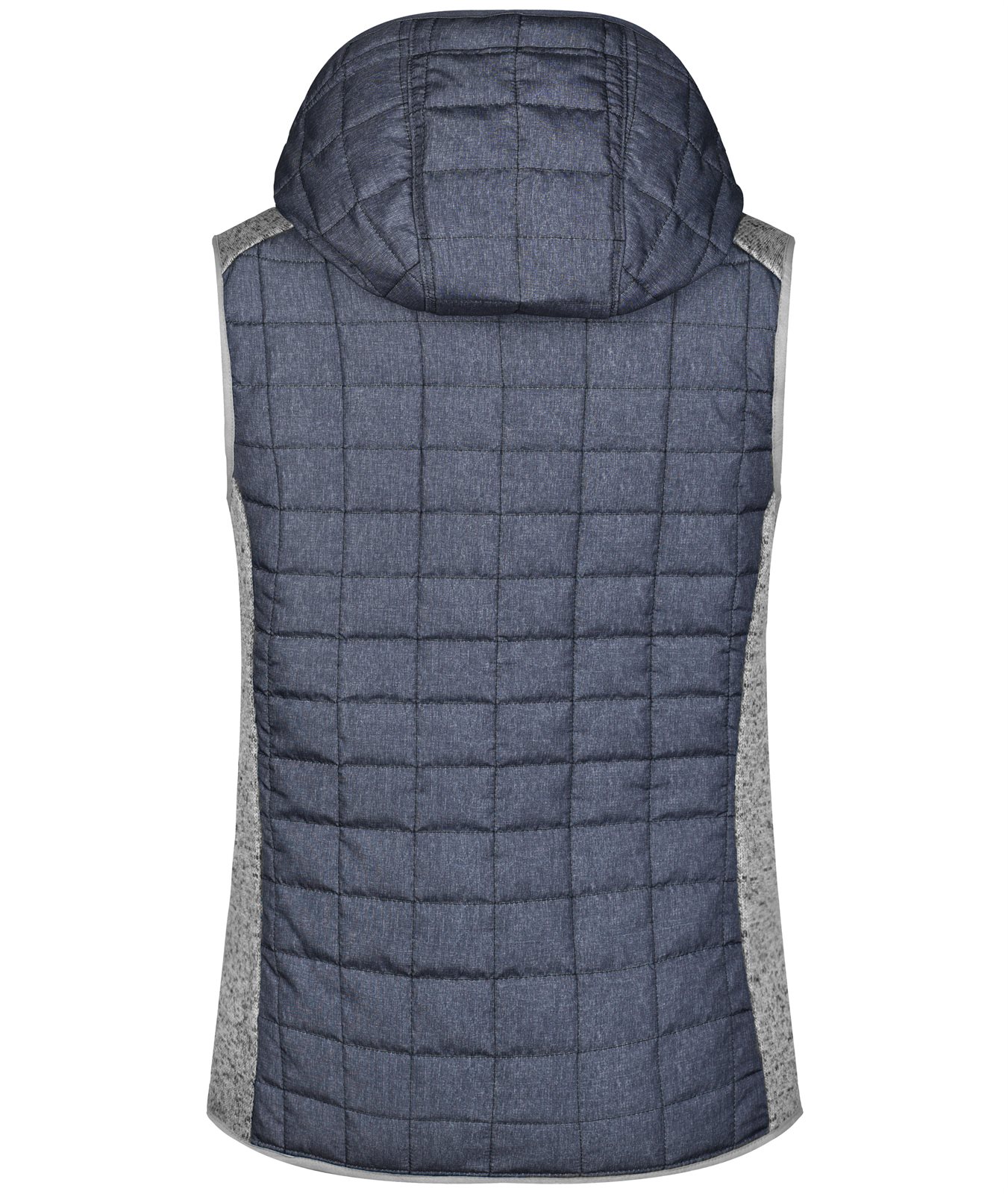 Weste Damen Grau – Ladies' Knitted Hybrid Vest, Detailansicht