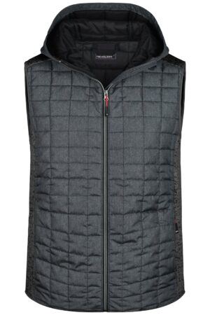 Weste Herren Grau – Men's Knitted Hybrid Vest