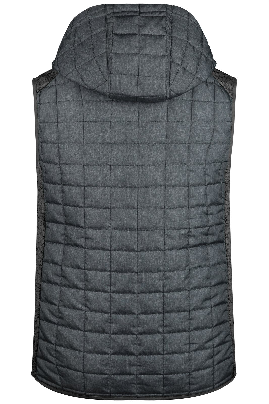 Weste Herren Grau – Men's Knitted Hybrid Vest, Detailansicht