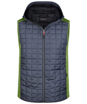 Weste Herren Grau – Men's Knitted Hybrid Vest