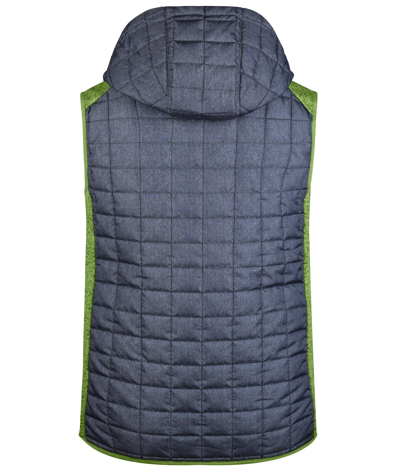 Weste Herren Grau/Grün – Men's Knitted Hybrid Vest, Detailansicht