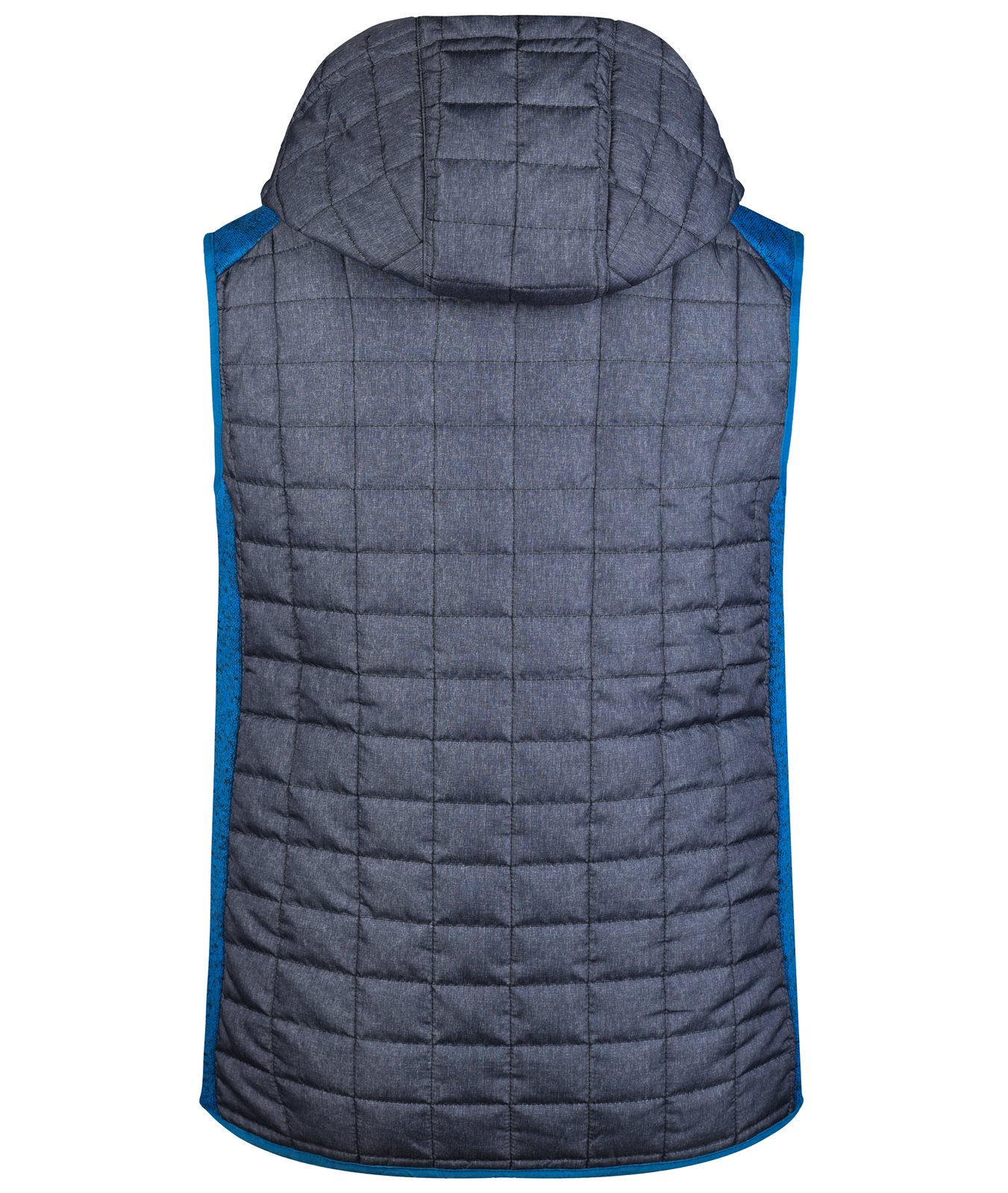 Weste Herren Grau/Blau – Men's Knitted Hybrid Vest, Detailansicht
