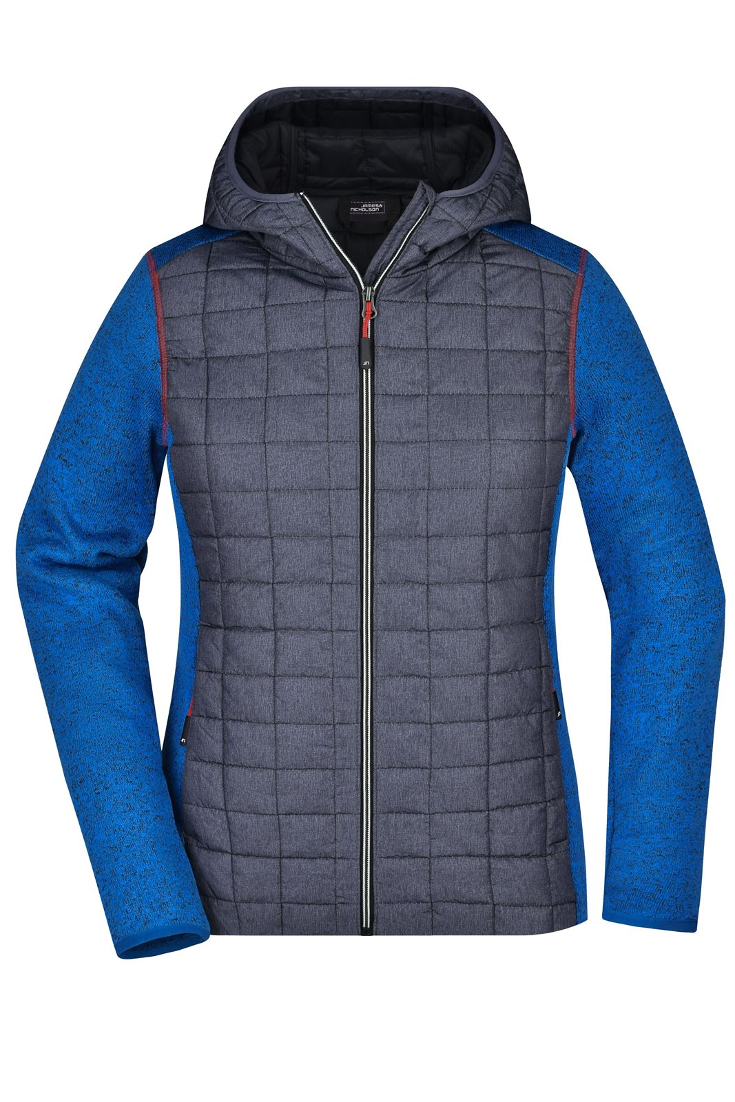 Jacke Damen Grau/Blau – Ladies' Knitted Hybrid Jacket