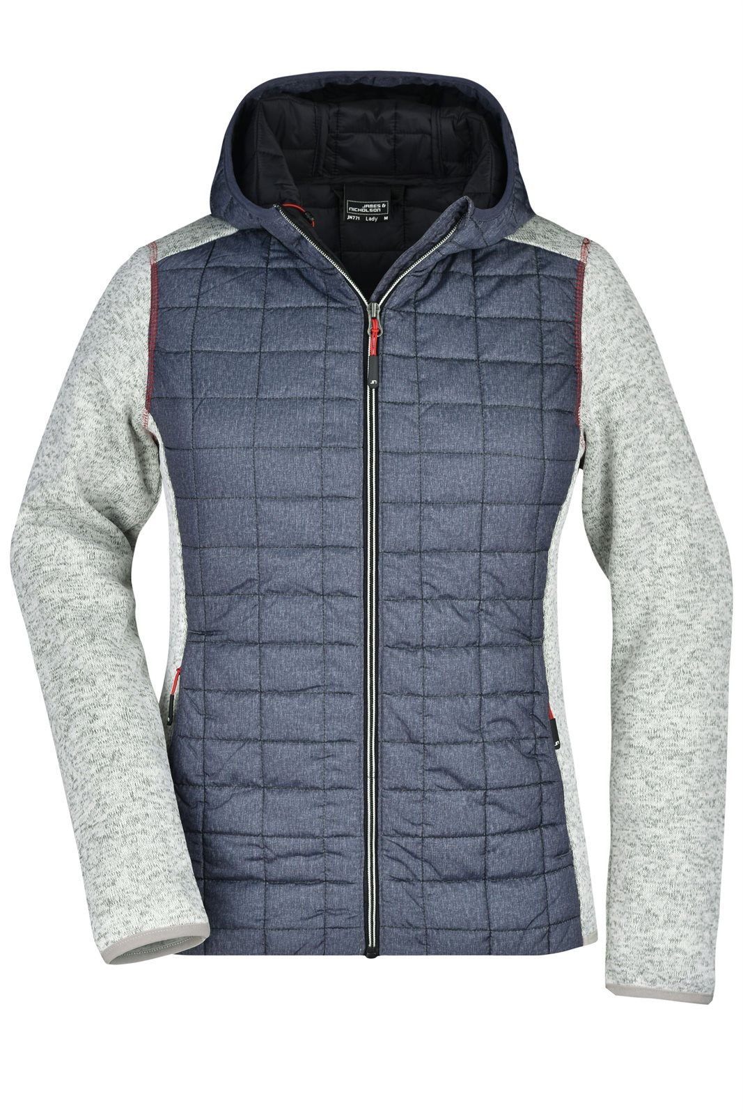 Jacke Damen Grau – Ladies' Knitted Hybrid Jacket
