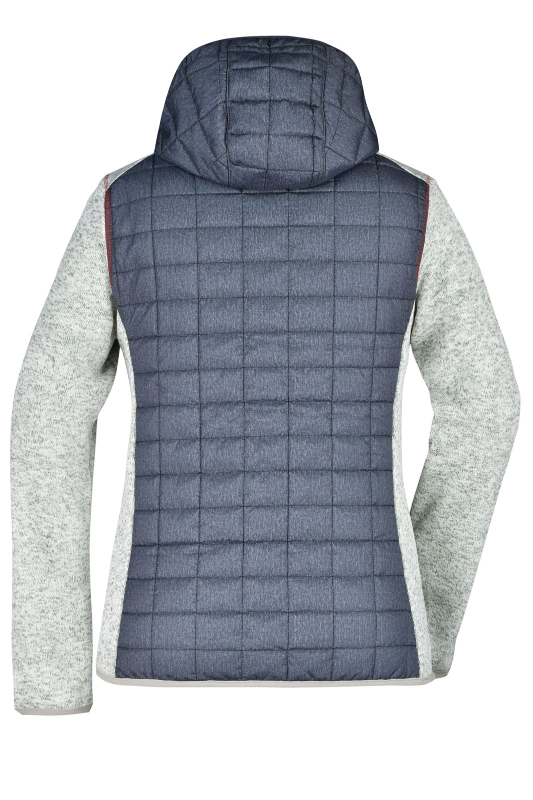 Jacke Damen Grau – Ladies' Knitted Hybrid Jacket, Detailansicht