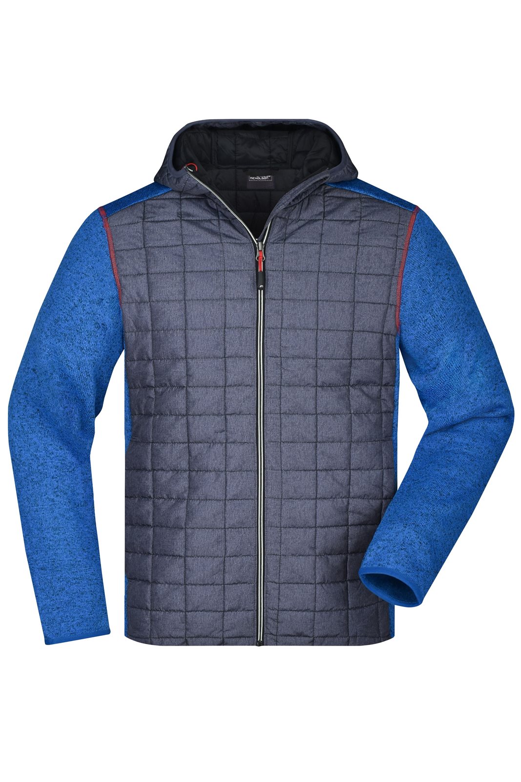 Jacke Herren Grau/Blau – Men's Knitted Hybrid Jacket
