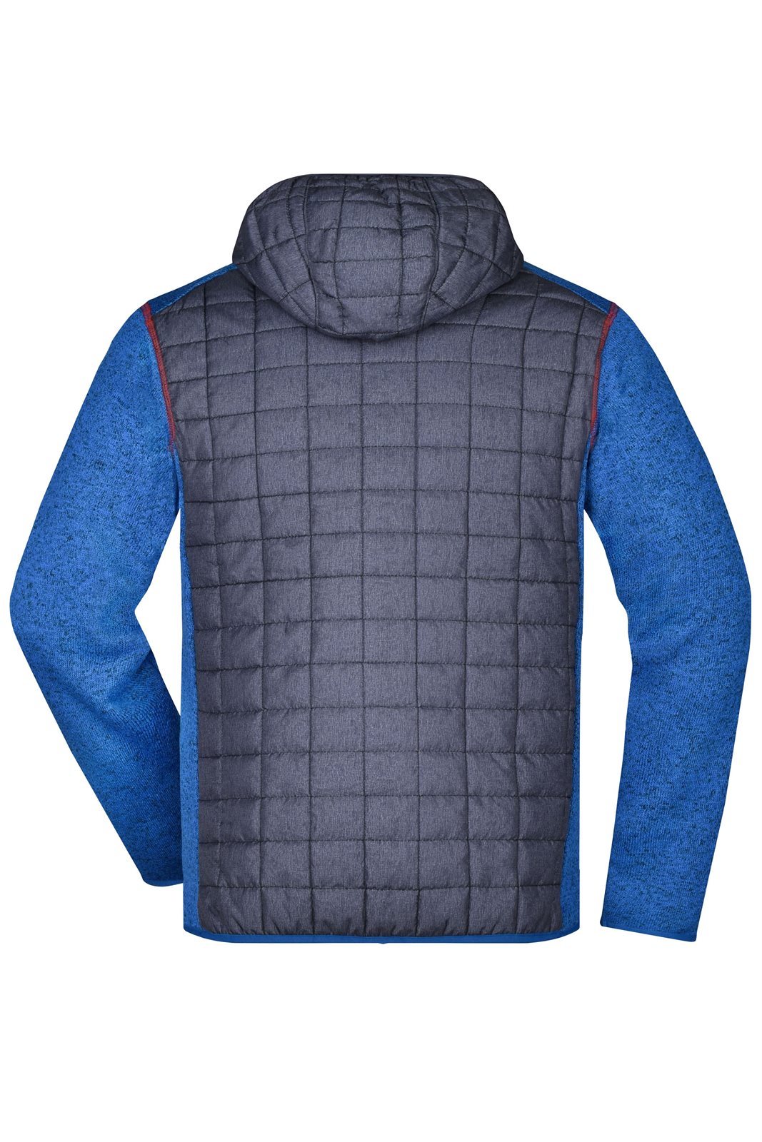 Jacke Herren Grau/Blau – Men's Knitted Hybrid Jacket, Detailansicht