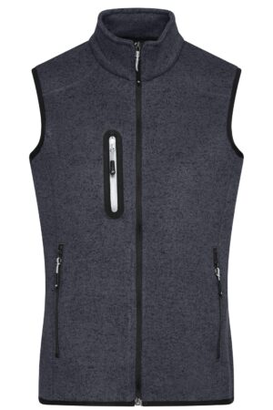 Weste Damen Grau – Ladies' Knitted Fleece Vest