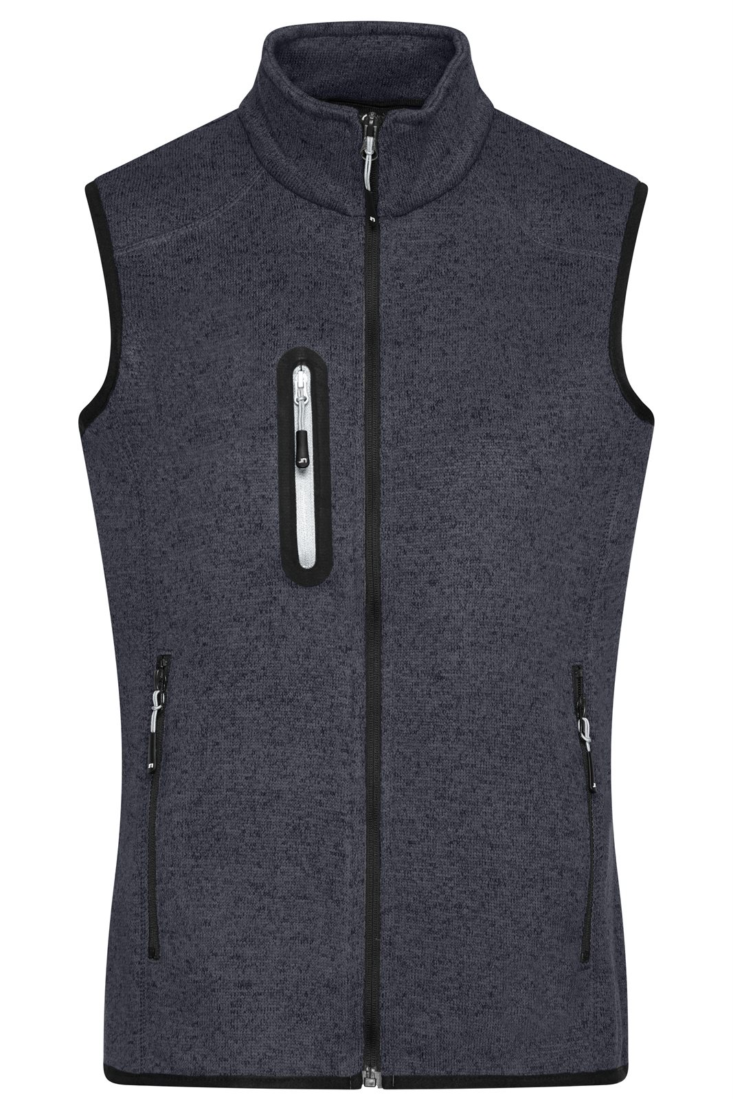 Weste Damen Grau – Ladies' Knitted Fleece Vest