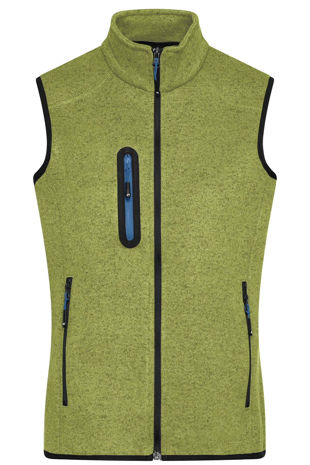 Weste Damen Grün/Blau – Ladies' Knitted Fleece Vest