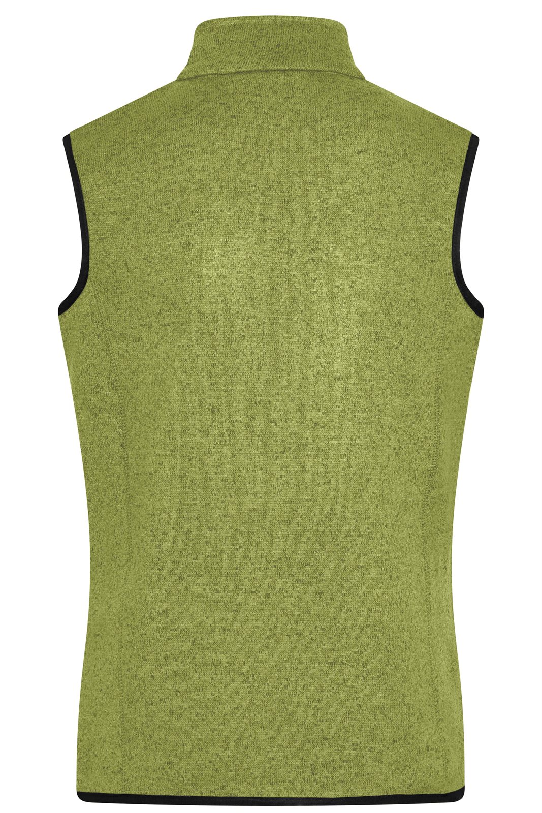 Weste Damen Grün/Blau – Ladies' Knitted Fleece Vest, Detailansicht