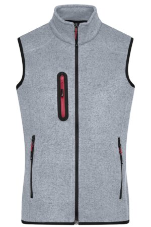 Weste Damen Grau – Ladies' Knitted Fleece Vest
