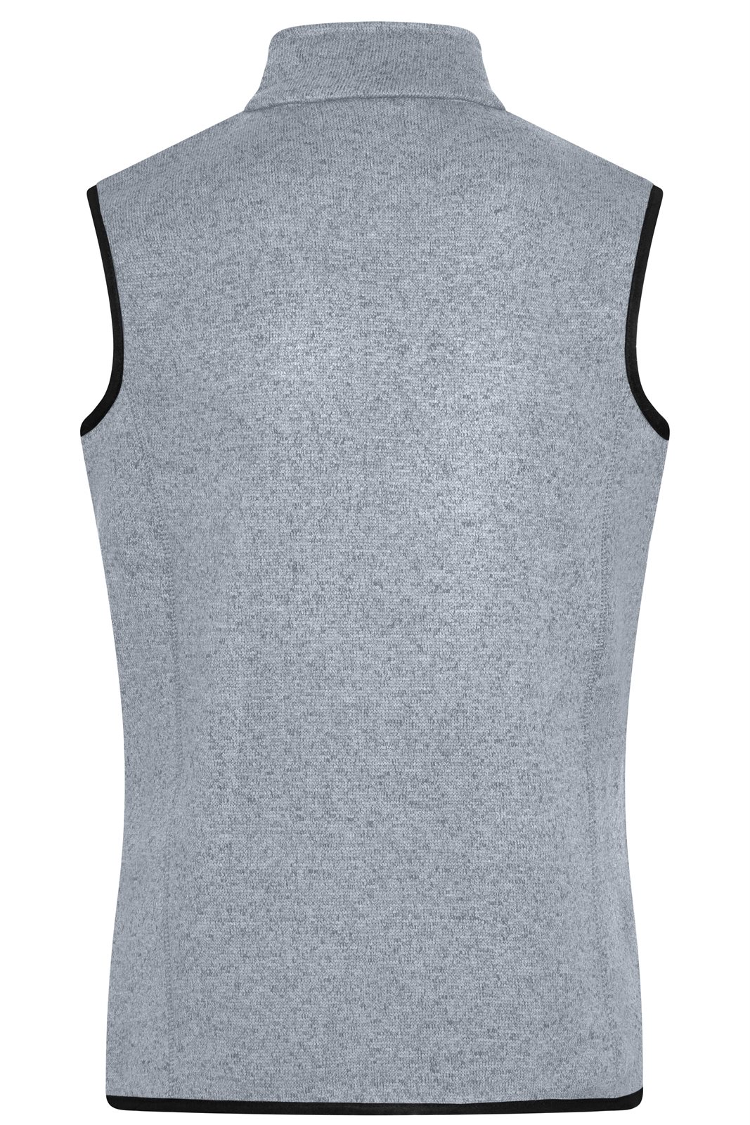 Weste Damen Rot/Grau – Ladies' Knitted Fleece Vest, Detailansicht