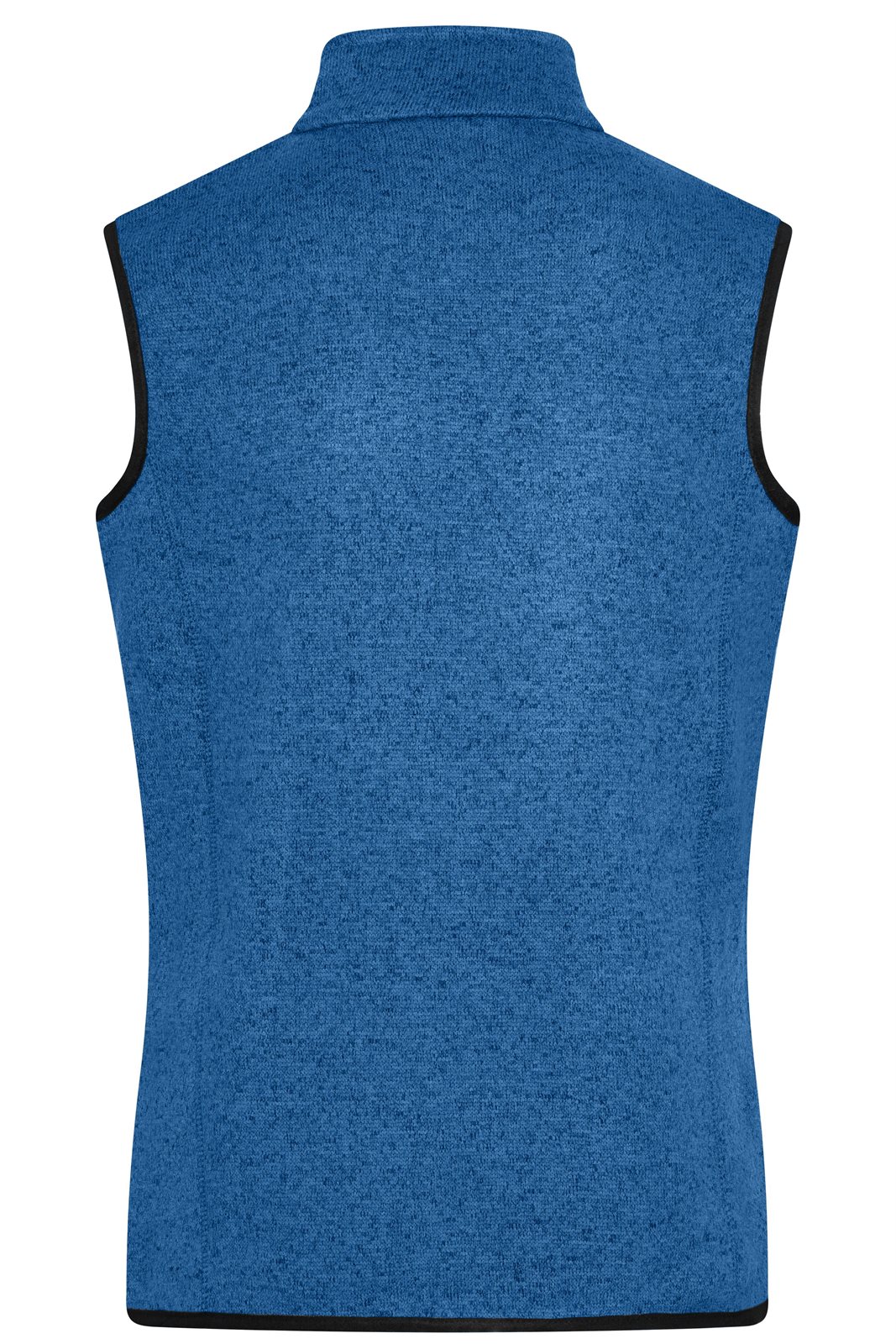 Weste Damen Blau/Rot – Ladies' Knitted Fleece Vest, Detailansicht
