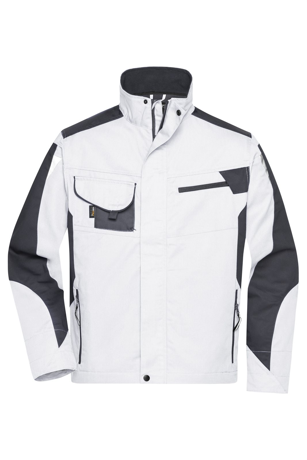 Jacke Unisex Weiß/Grau – Workwear Jacket - STRONG -