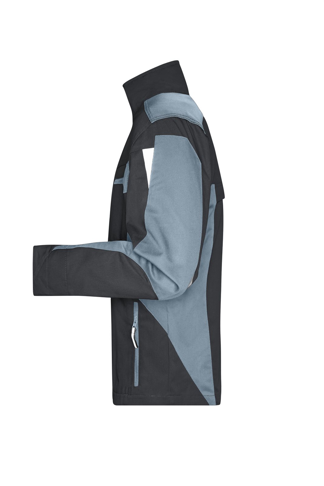 Jacke Unisex Schwarz/Grau – Workwear Jacket - STRONG -, Detailansicht