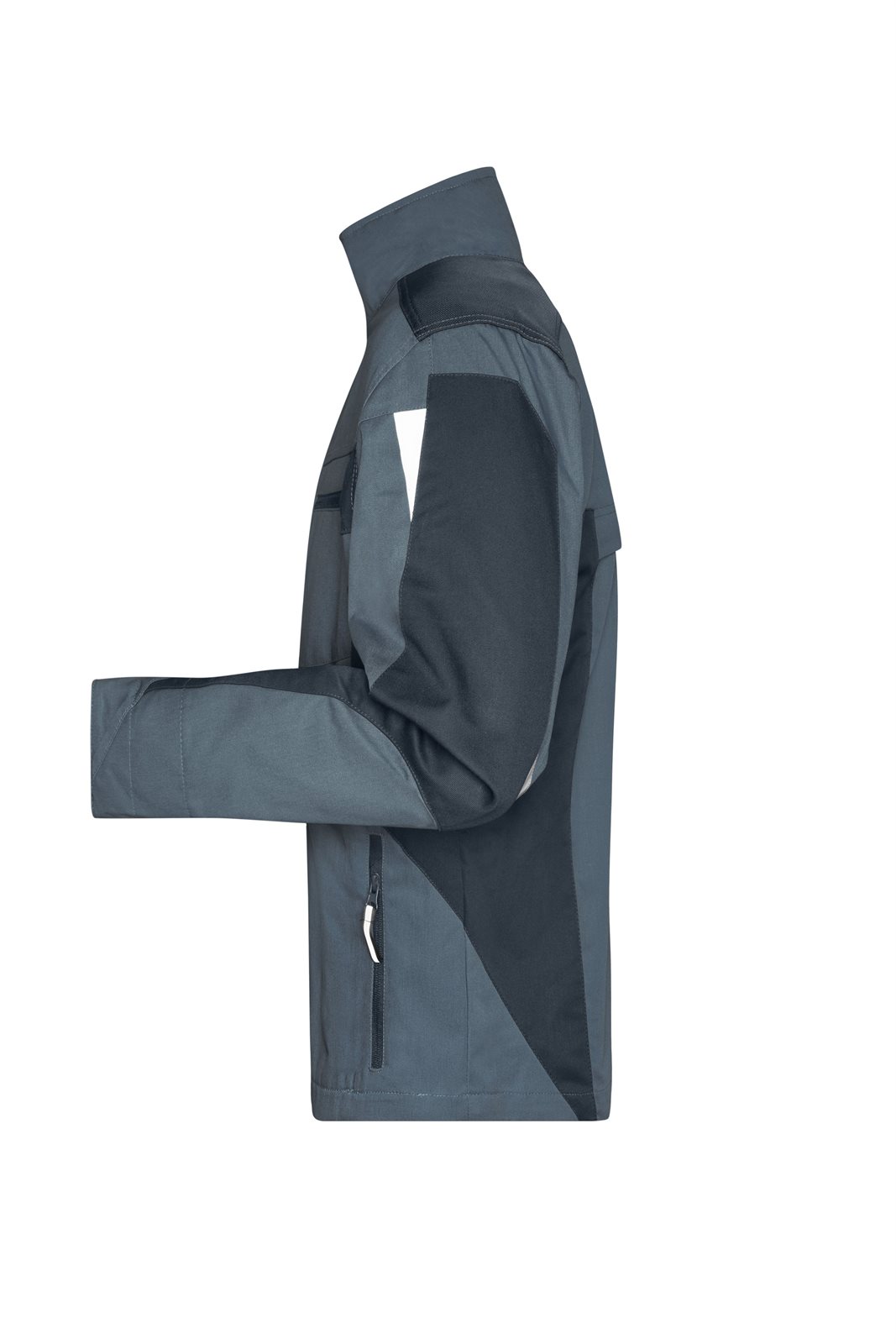 Jacke Unisex Schwarz/Grau – Workwear Jacket - STRONG -, Detailansicht