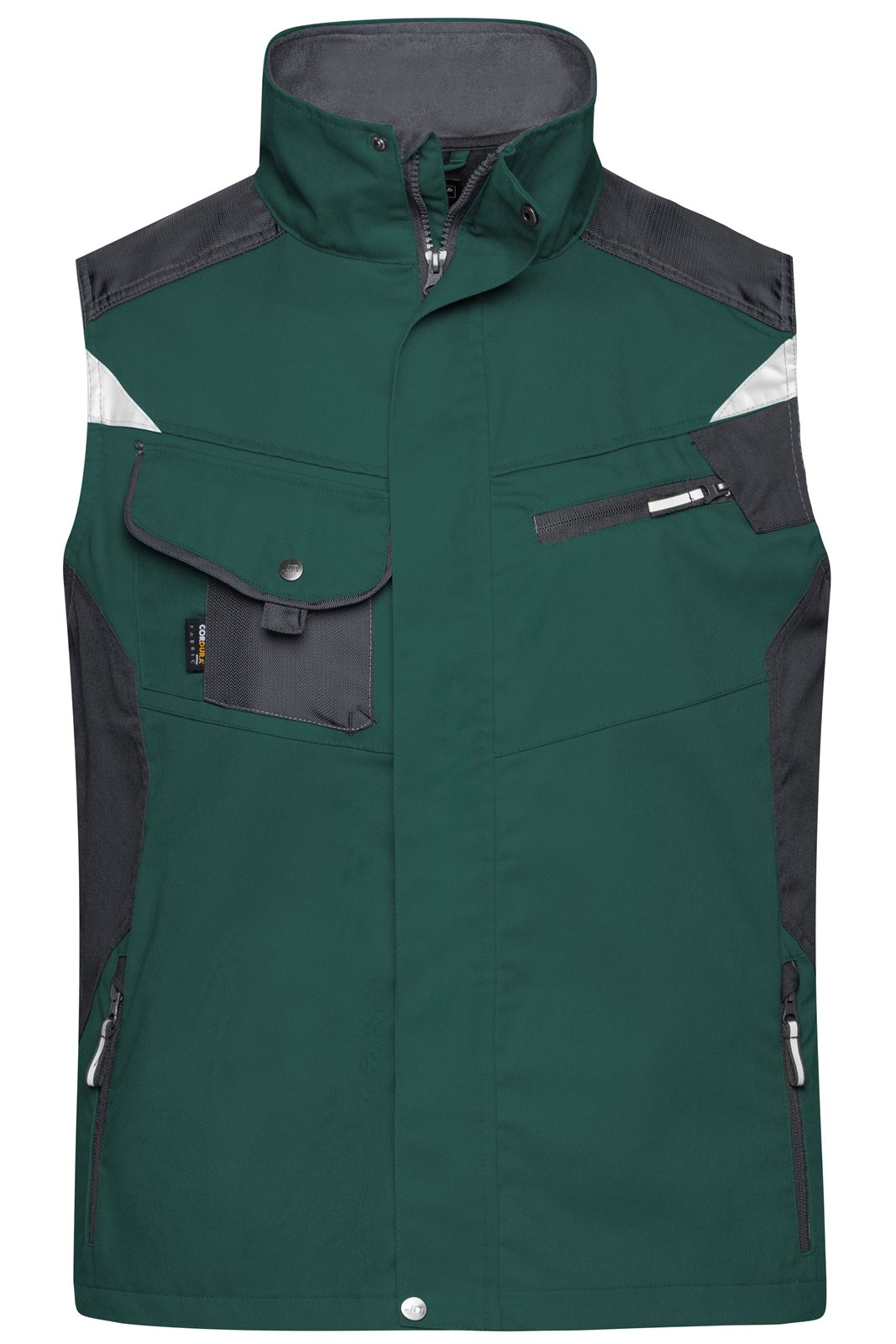 Weste Unisex Schwarz/Grün – Workwear Vest - STRONG -