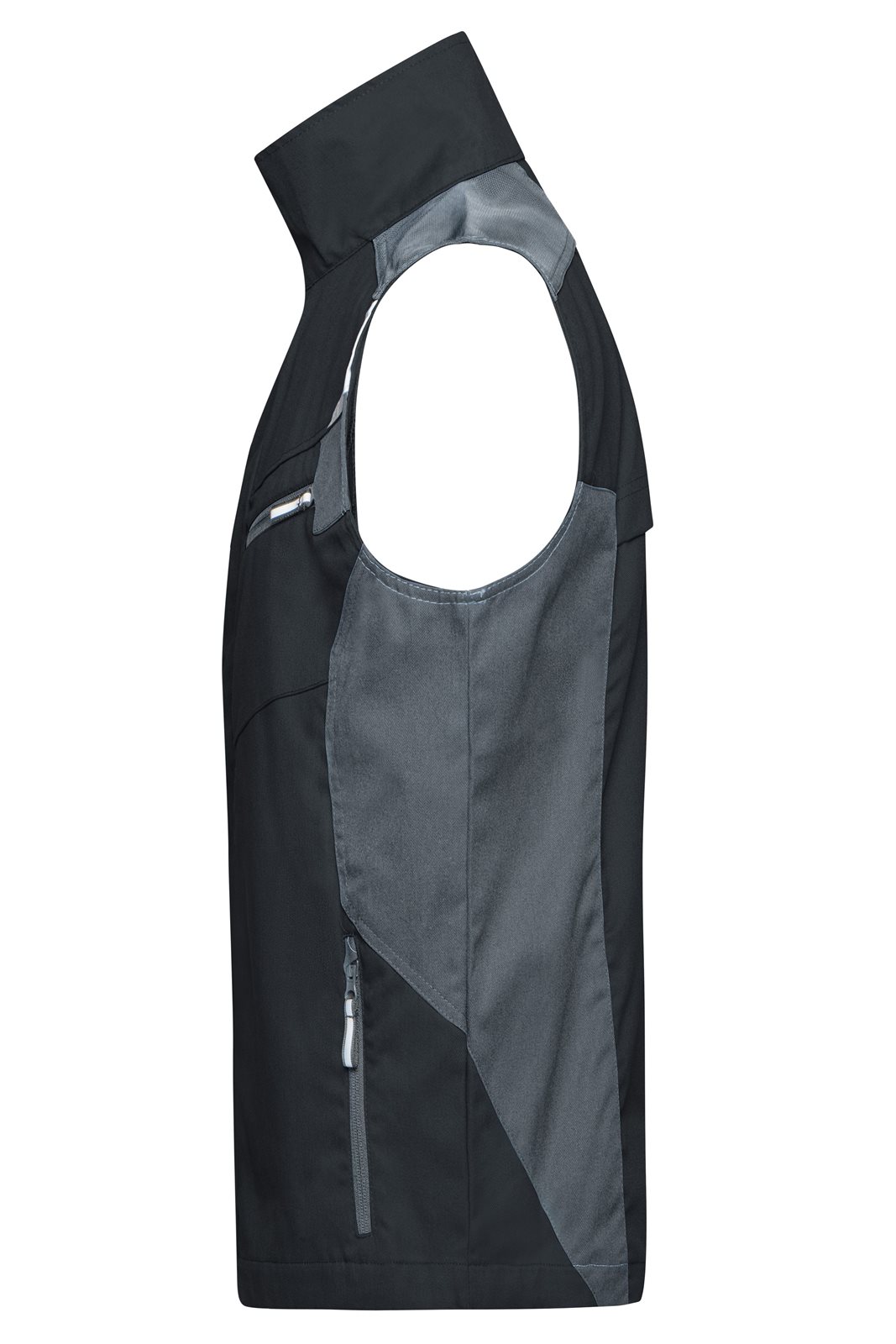 Weste Unisex Schwarz/Grau – Workwear Vest - STRONG -, Detailansicht