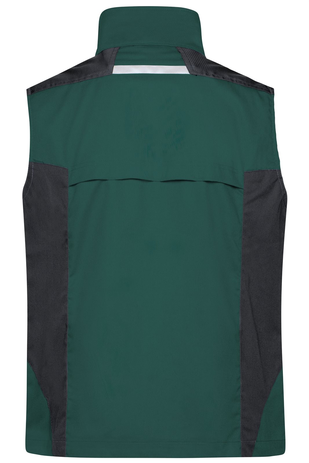 Weste Unisex Schwarz/Grün – Workwear Vest - STRONG -, Detailansicht