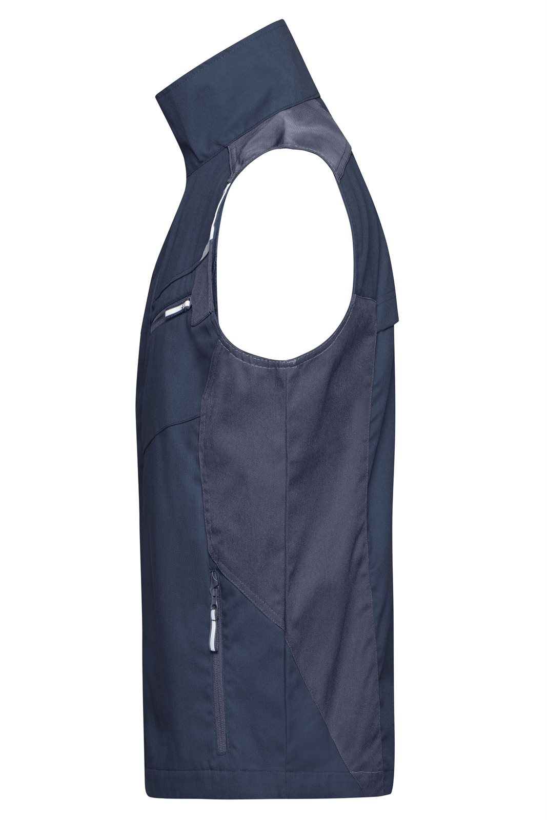 Weste Unisex Blau – Workwear Vest - STRONG -, Detailansicht