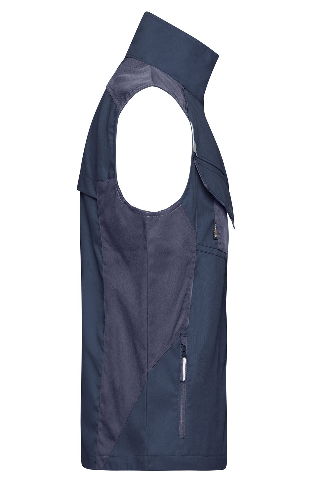 Weste Unisex Blau – Workwear Vest - STRONG -, Detailansicht