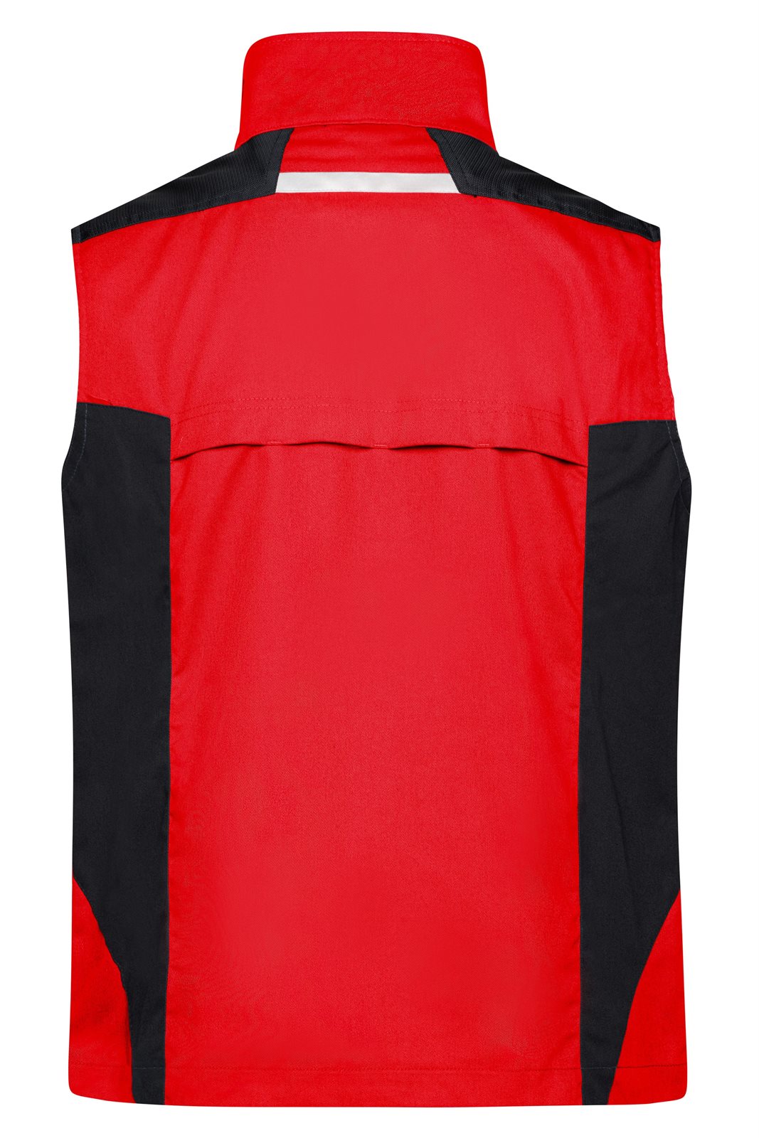 Weste Unisex Schwarz/Rot – Workwear Vest - STRONG -, Detailansicht