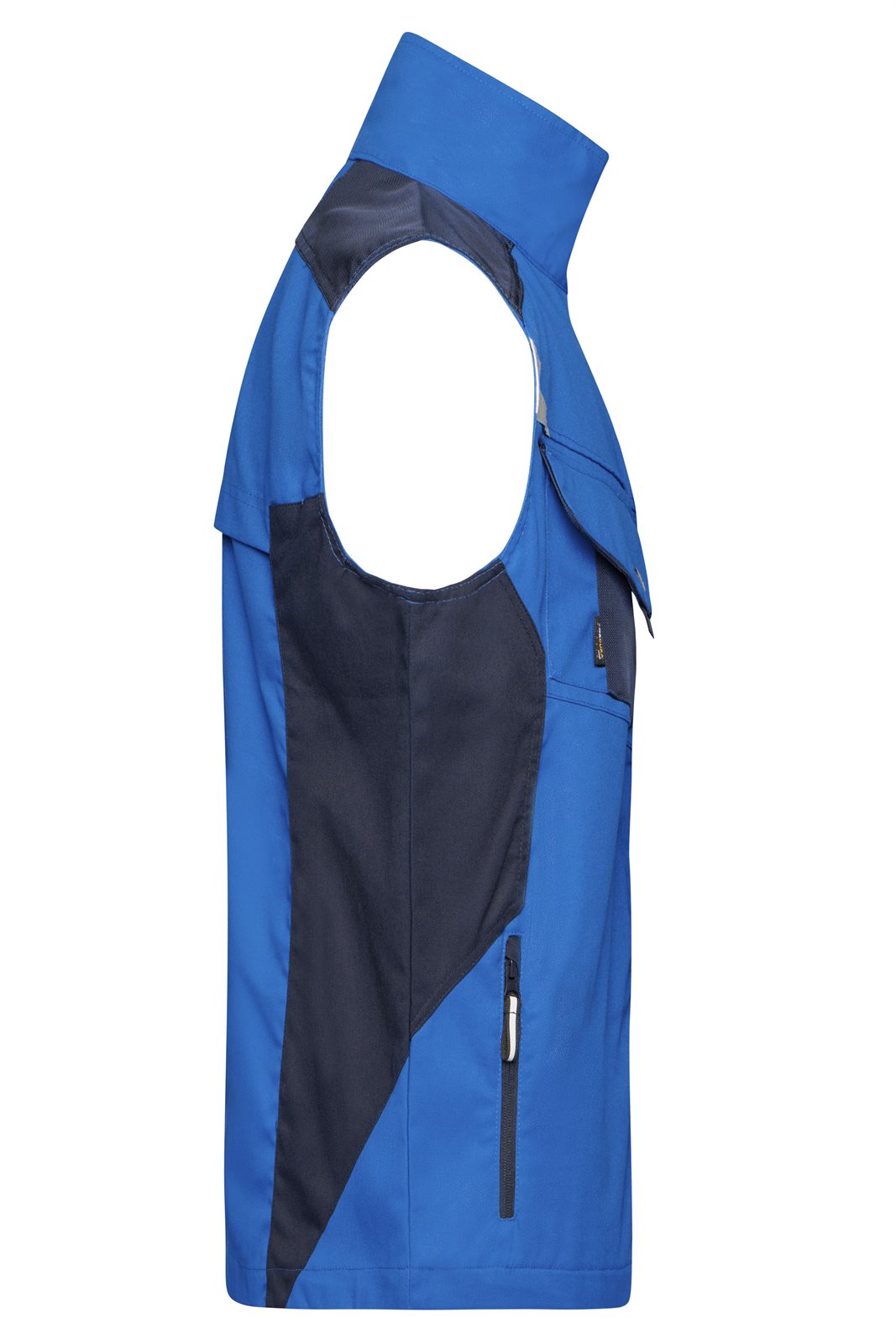 Weste Unisex Blau – Workwear Vest - STRONG -, Detailansicht
