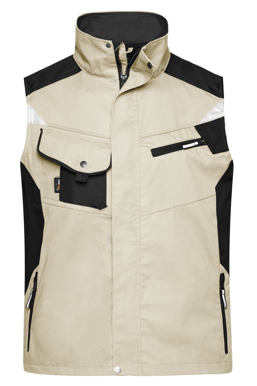 Weste Unisex Schwarz/Braun/Grau – Workwear Vest - STRONG -