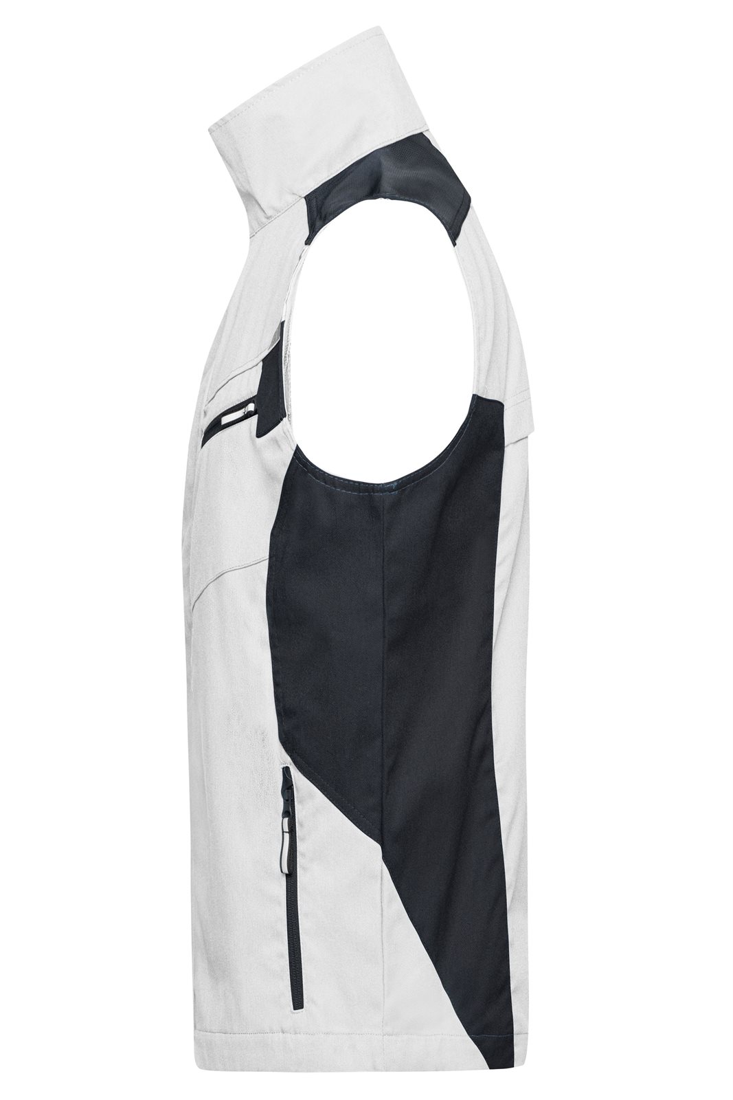 Weste Unisex Weiß/Grau – Workwear Vest - STRONG -, Detailansicht