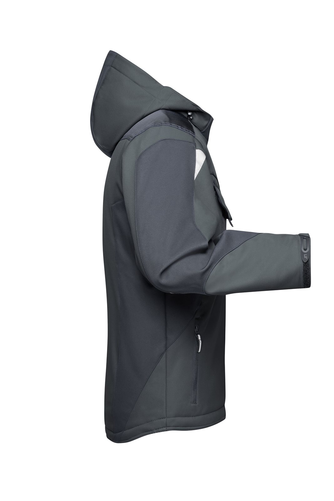 Jacke Unisex Schwarz – Craftsmen Softshell Jacket - STRONG -, Detailansicht