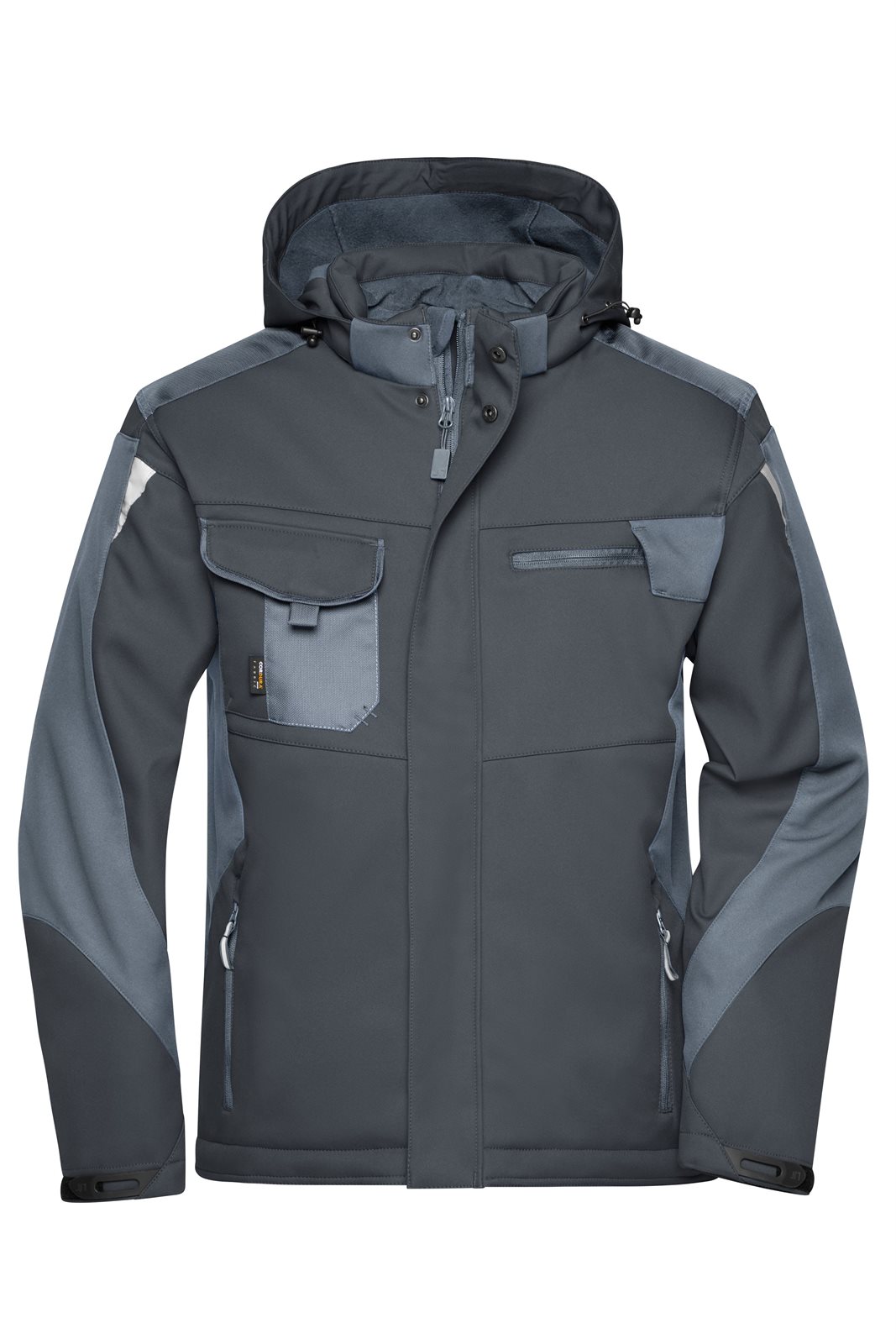 Jacke Unisex Schwarz/Grau – Craftsmen Softshell Jacket - STRONG -