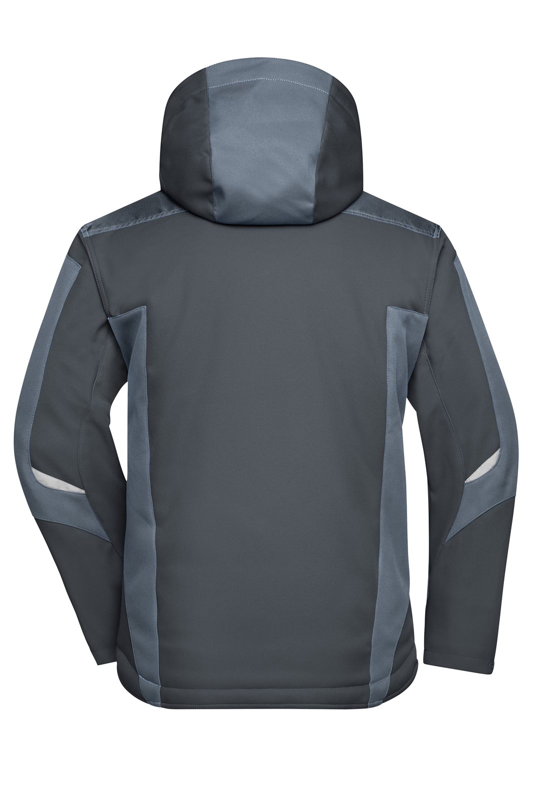 Jacke Unisex Schwarz/Grau – Craftsmen Softshell Jacket - STRONG -, Detailansicht