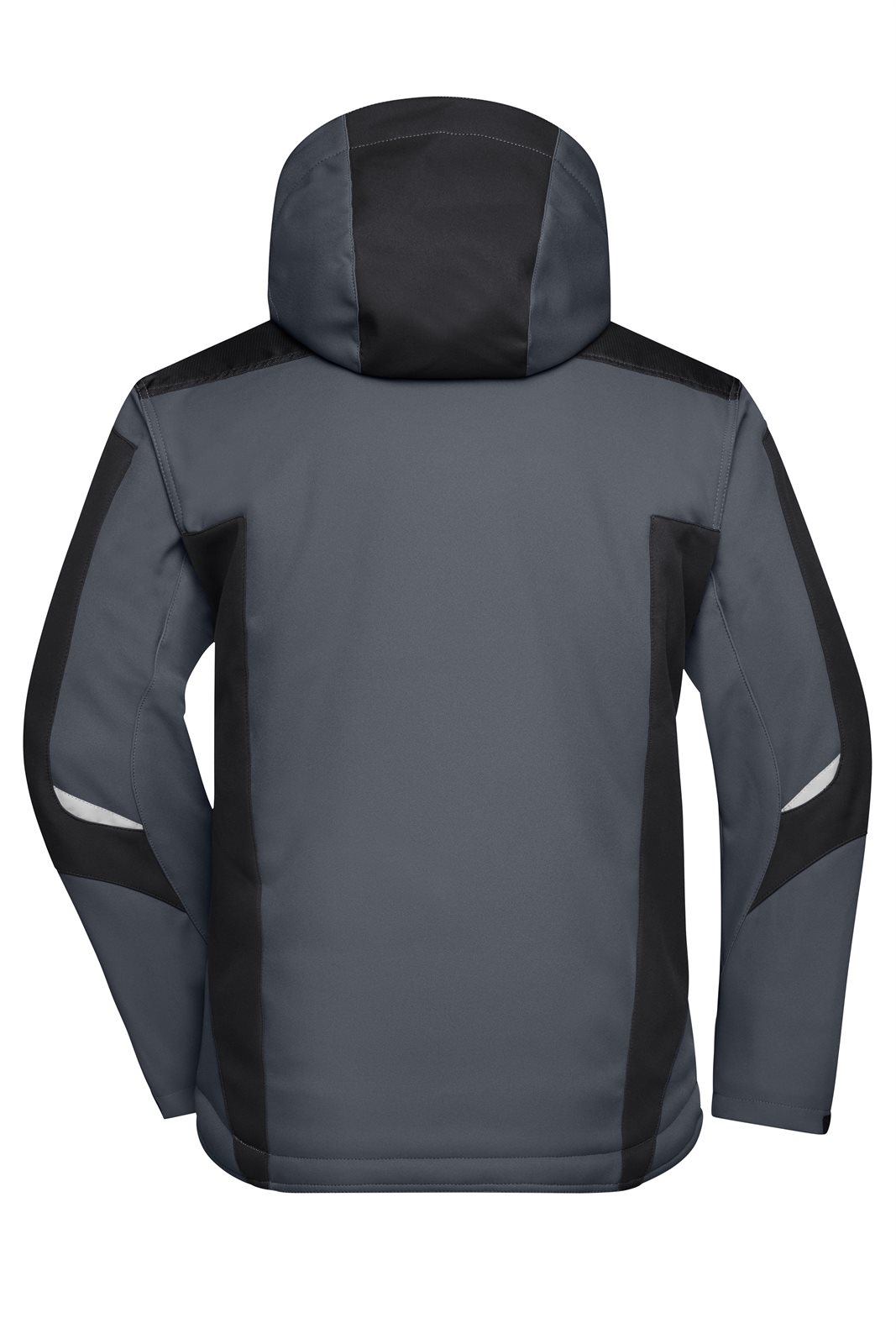 Jacke Unisex Schwarz/Grau – Craftsmen Softshell Jacket - STRONG -, Detailansicht