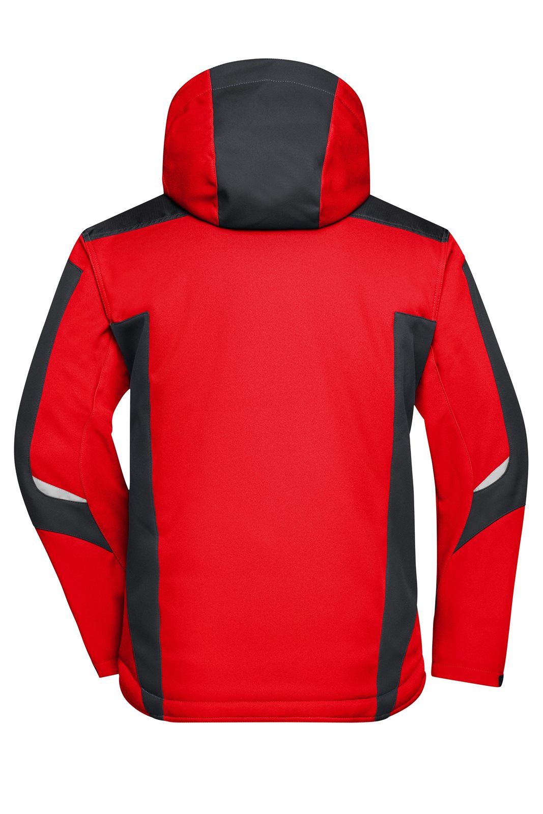 Jacke Unisex Schwarz/Rot – Craftsmen Softshell Jacket - STRONG -, Detailansicht