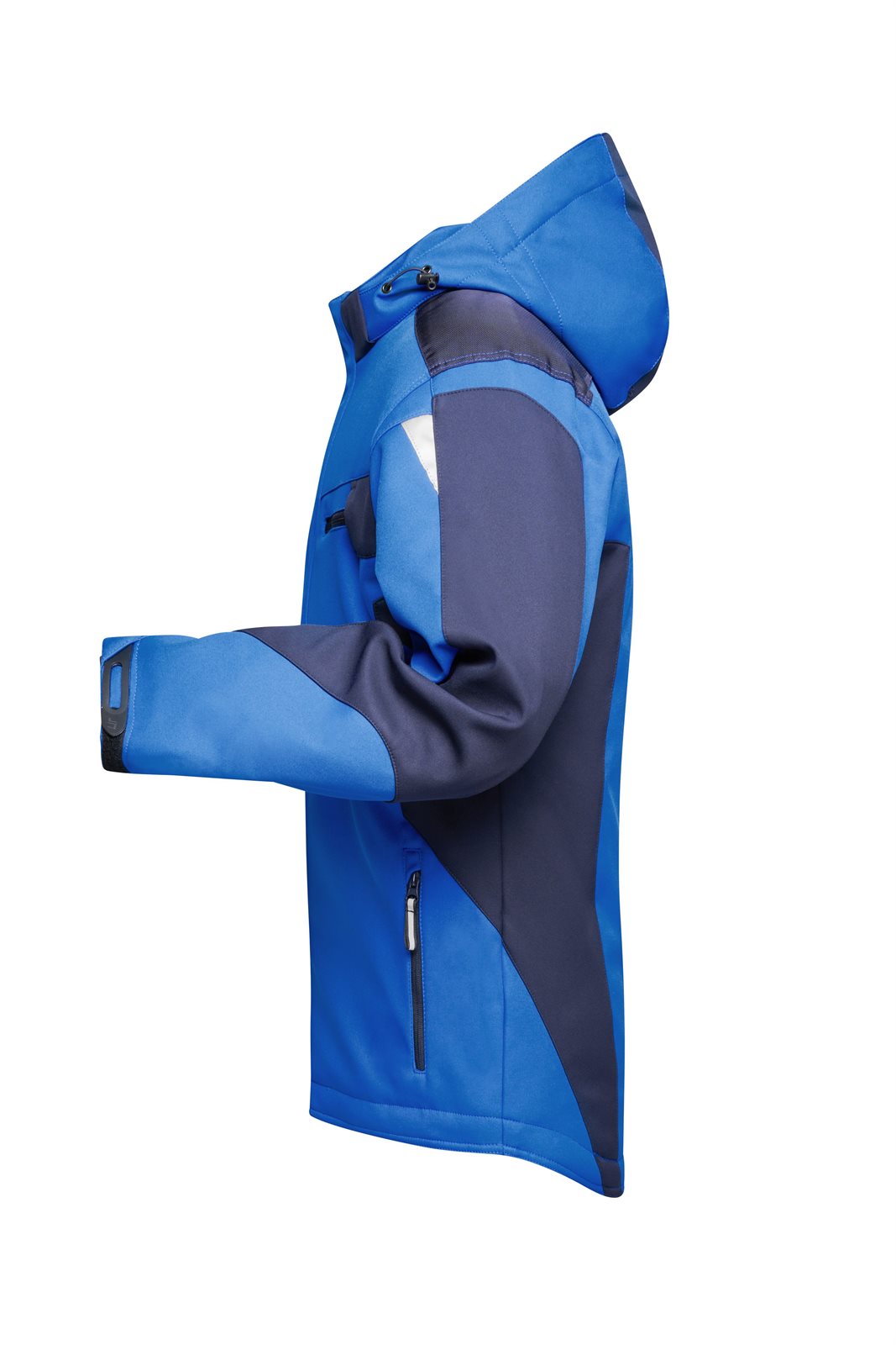Jacke Unisex Blau – Craftsmen Softshell Jacket - STRONG -, Detailansicht