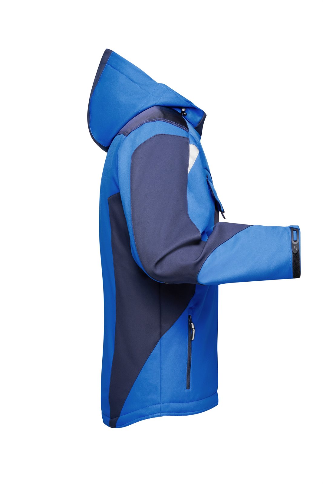 Jacke Unisex Blau – Craftsmen Softshell Jacket - STRONG -, Detailansicht