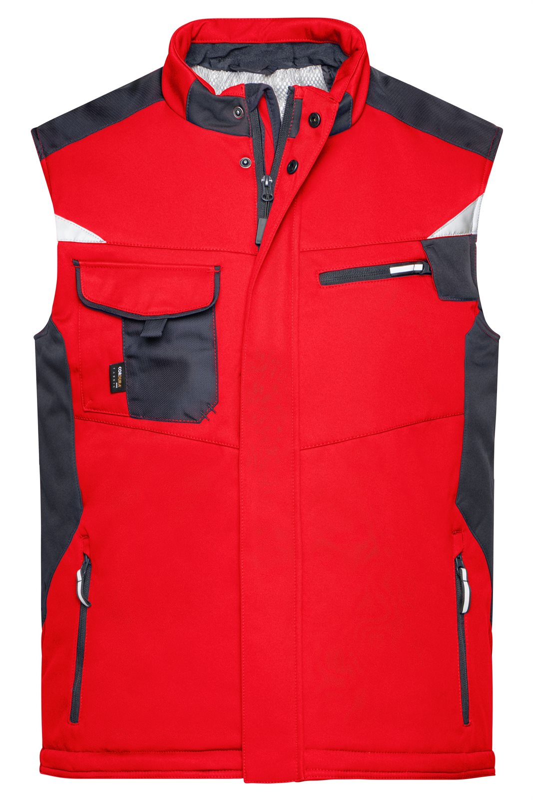 Weste Unisex Schwarz/Rot – Craftsmen Softshell Vest - STRONG -