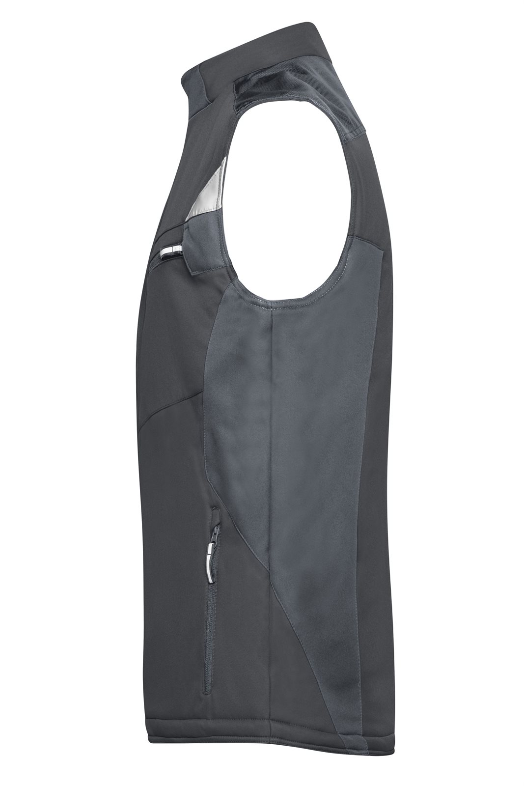 Weste Unisex Schwarz – Craftsmen Softshell Vest - STRONG -, Detailansicht